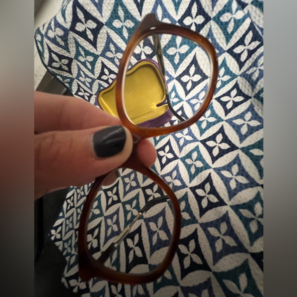 GUCCI EYEGLASSES FRAMES GG0202O 003 50-18-145 HAVANA / GOLD - Picture 7 of 9